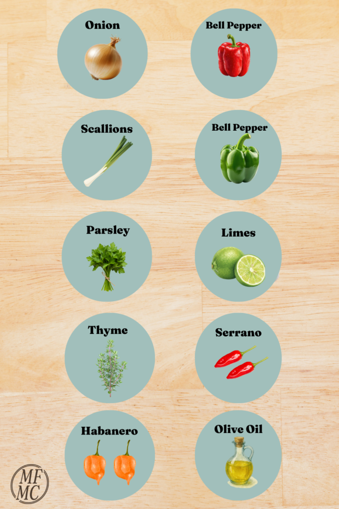 Haitian Epis Recipe ingredients