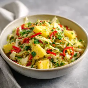 Pineapple Cabbage Slaw