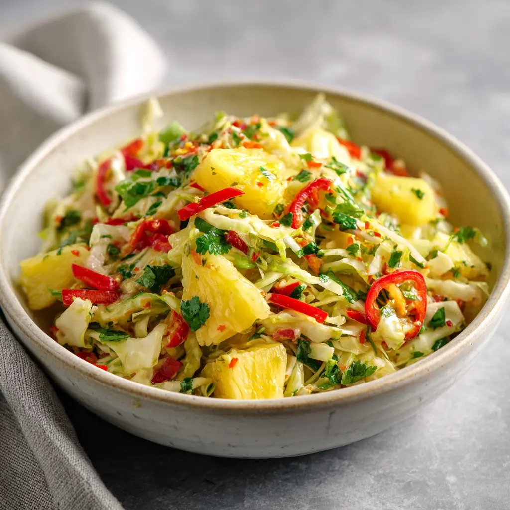 Pineapple Cabbage Slaw